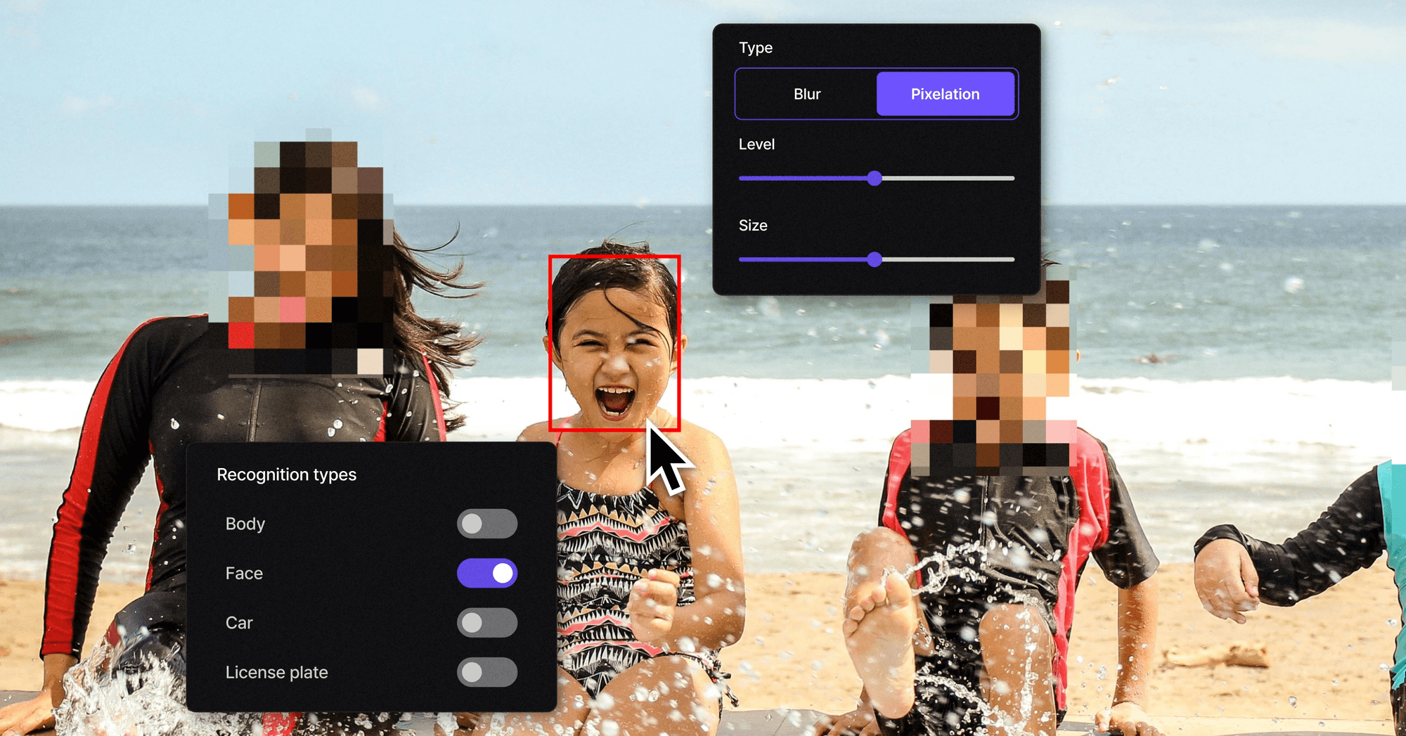 BlurMe에 의해 픽셀화된 이미지