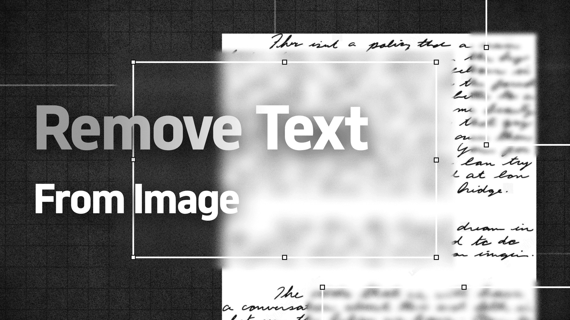 Text aus einem Bild entfernen