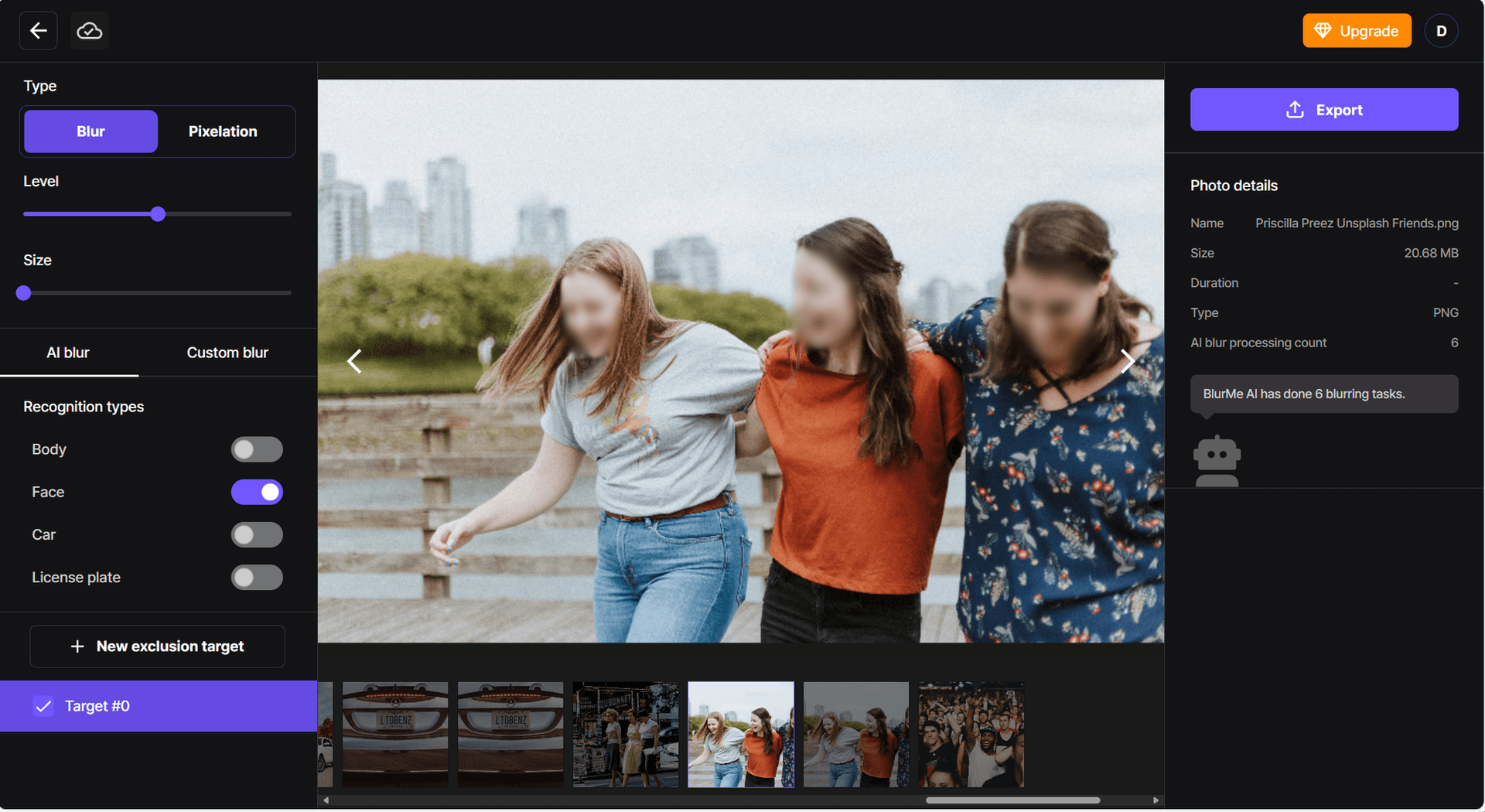 BlurMe tutorial showing how to instantly blur faces and video backgrounds using AI-powered editing tools online